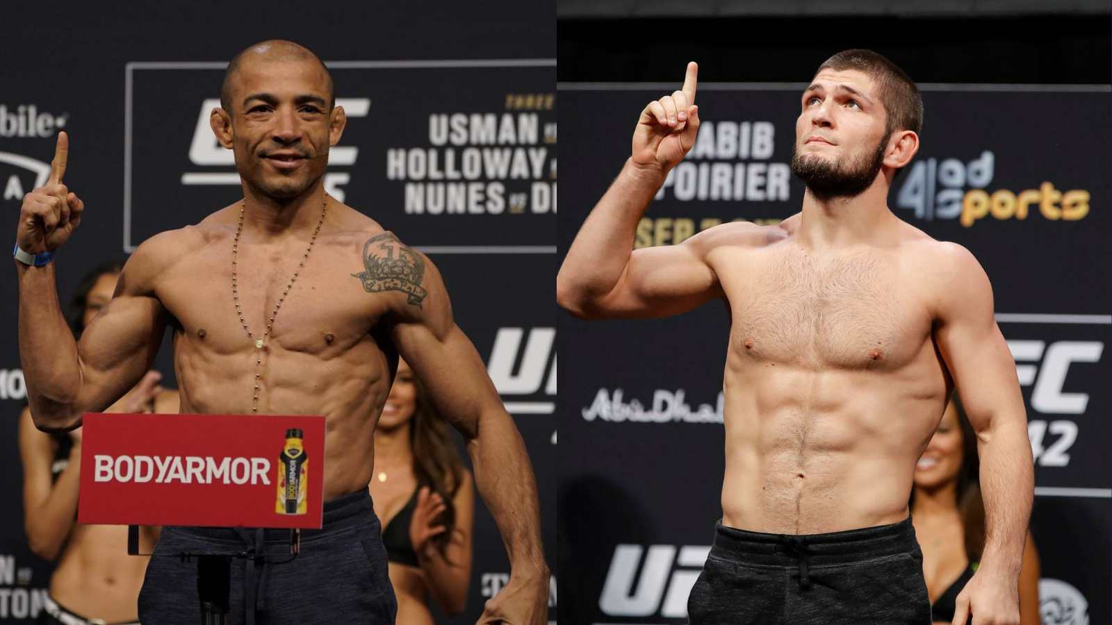 “Khabib talks too much,” Jose Aldo fires back at Khabib Nurmagomedov questioning his recent wins in UFC