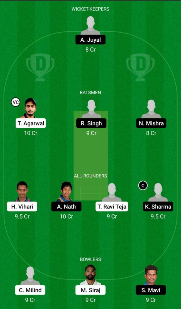 HYD vs UP Dream11