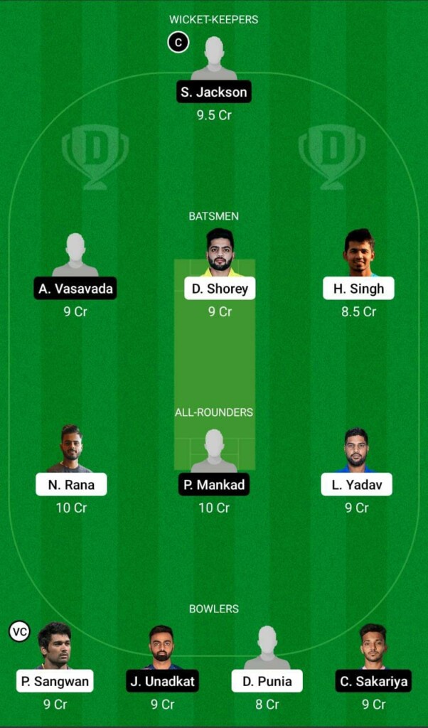 DEL vs SAU Dream11