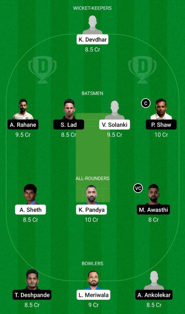 BRD vs MUM Dream11