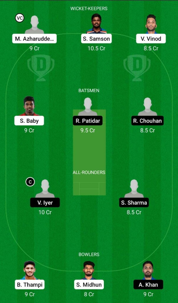 KER vs MP Dream11