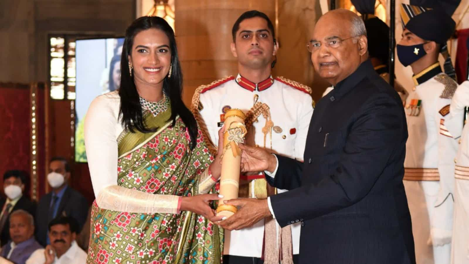 WATCH: Two-time Olympic medalist PV Sindhu bestowed with Padma Bhushan