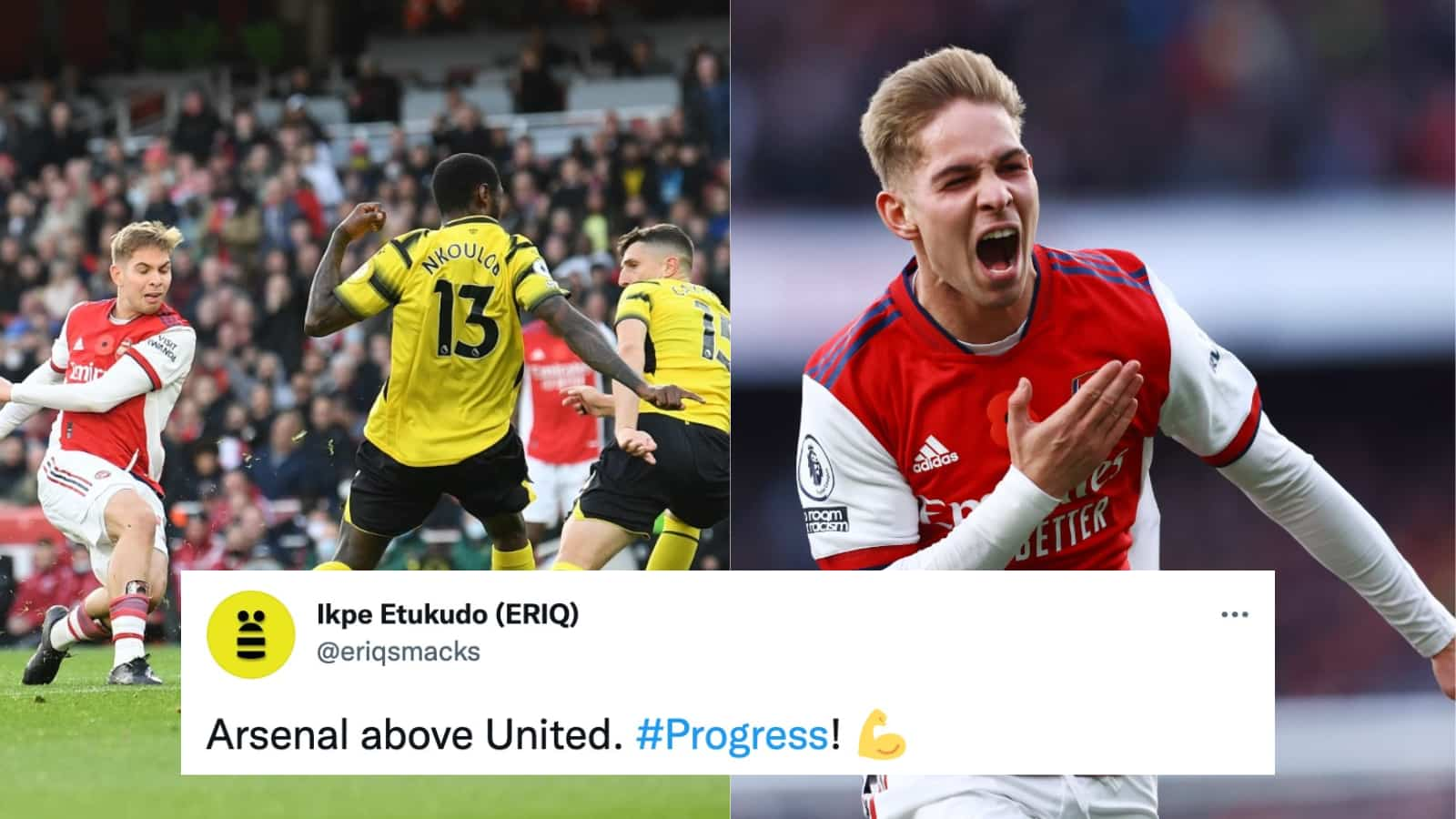 Twitterati Reacts to Arsenal’s 1-0 win over Watford that sees them leapfrog Manchester United