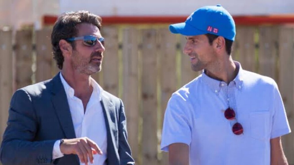 Patrick Mouratoglou and Novak Djokovic 