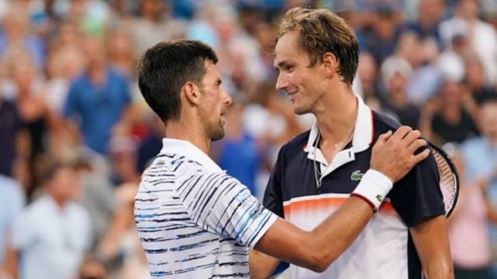 Novak Djokovic and Daniil Medvedev