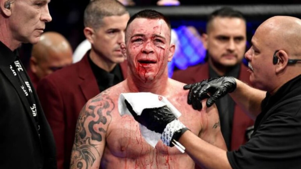 Colby Covington broken jaw