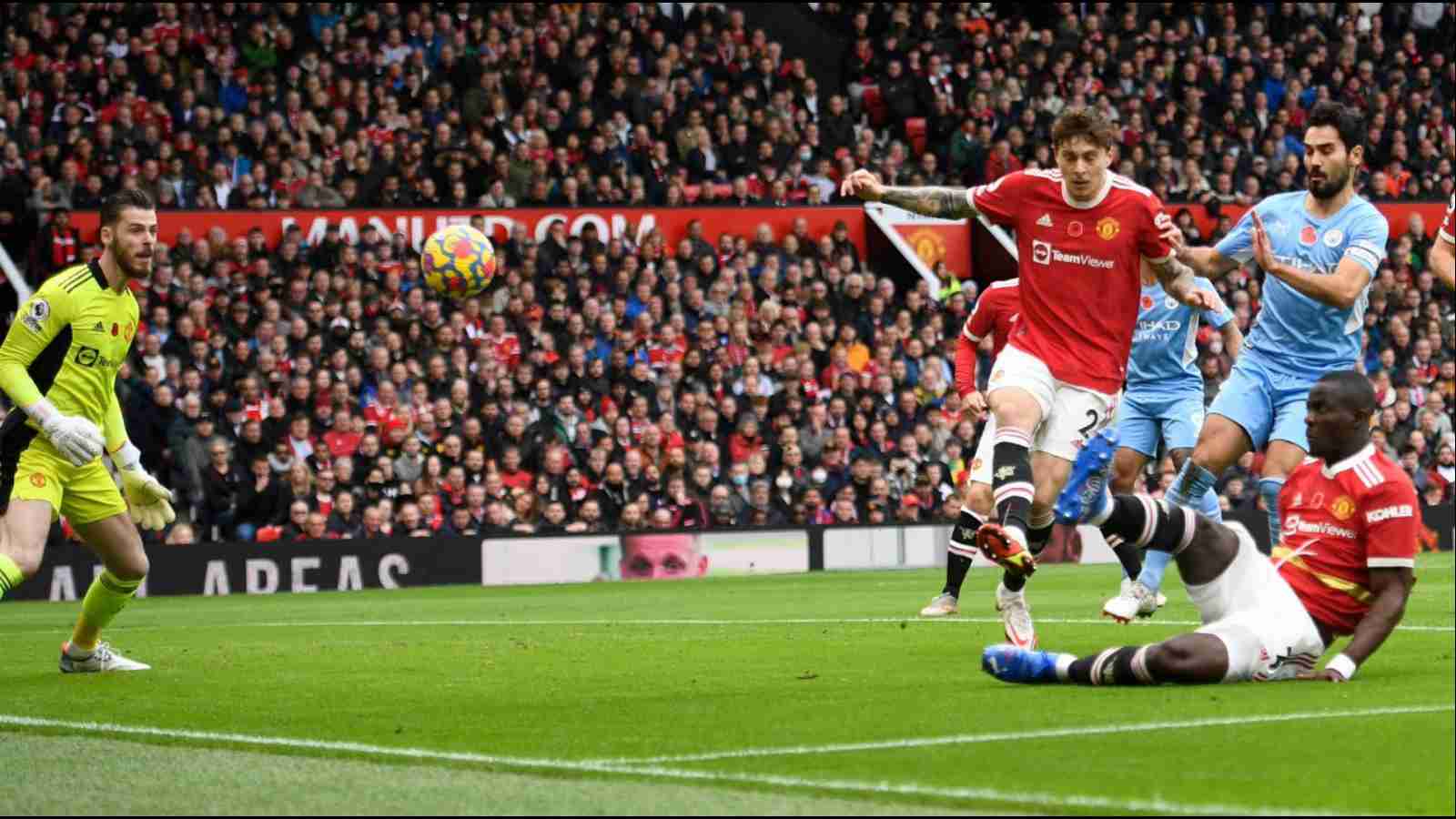 WATCH: Eric Bailly scores horrific own-goal to help rivals Manchester City take the lead in the derby