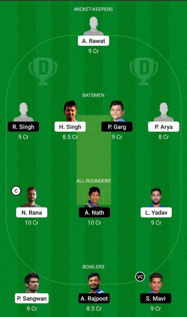 DEL vs UP Dream11