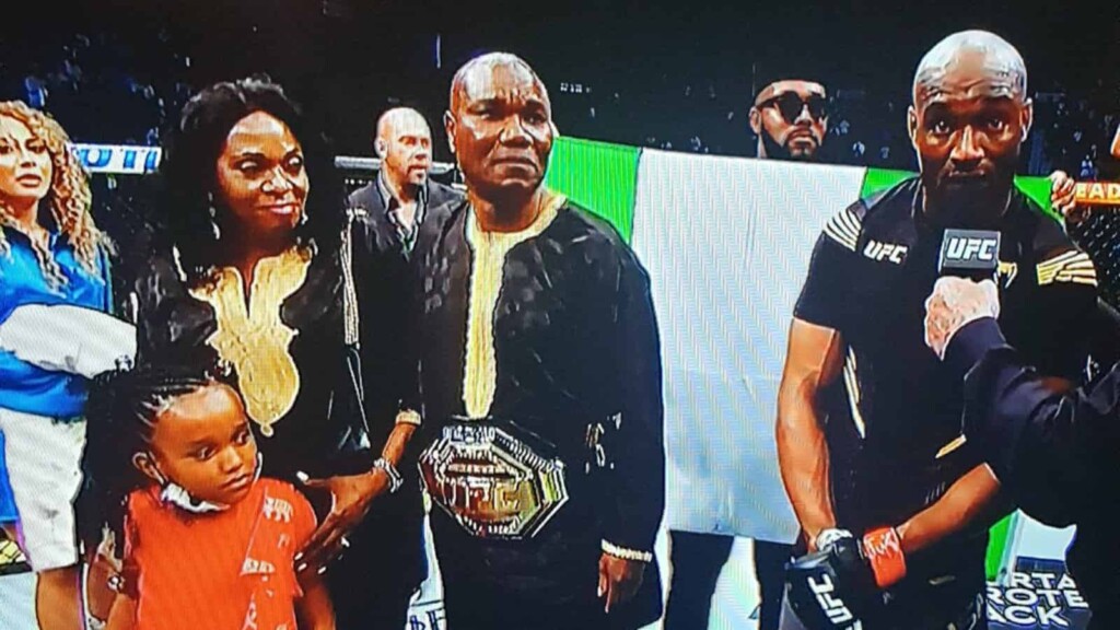 Kamaru Usman father and family 