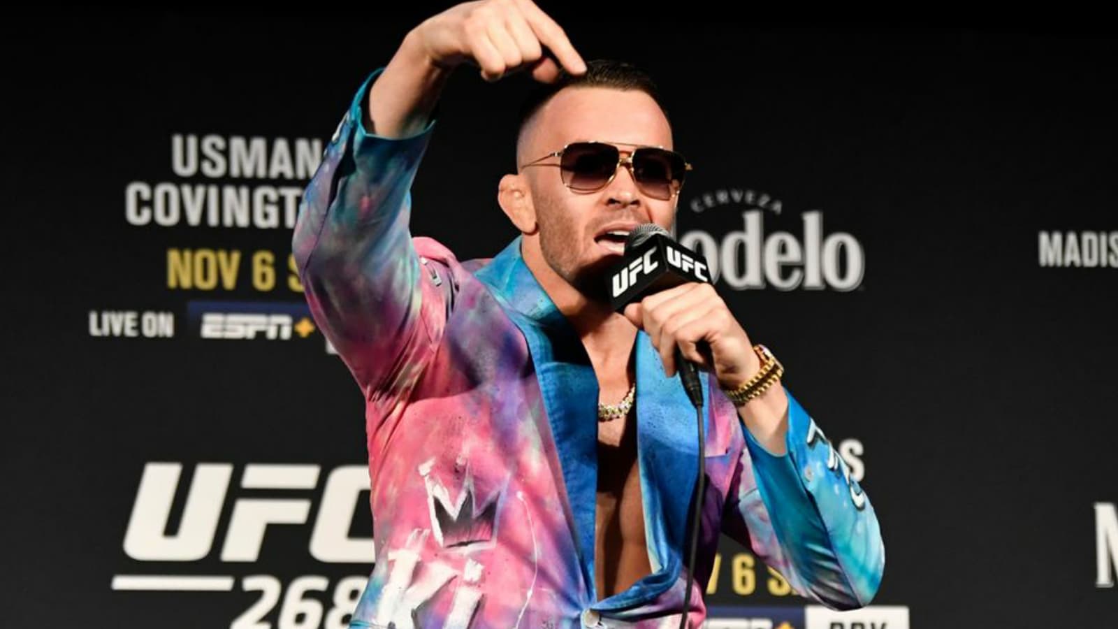 “At least my father wasn’t in prison,” Colby Covington insults Kamaru Usman’s father at UFC 268 press conference