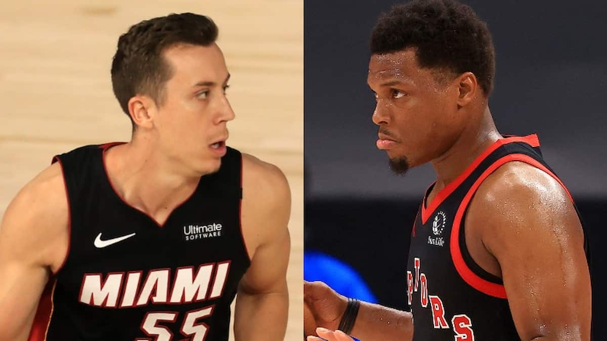 Video: Kyle Lowry and Duncan Robinson collide in a scary manner during Celtics vs Heat