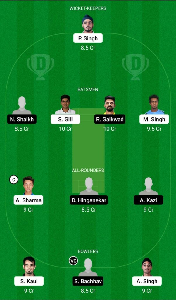 PUN vs MAH Dream11