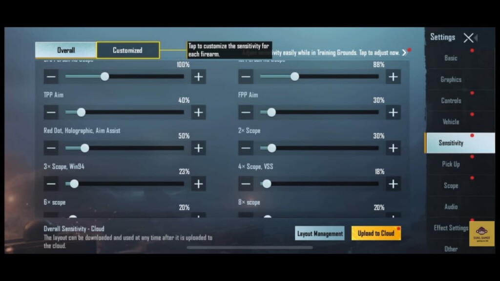 Best BGMI sensitivity settings for headshot in close and long range for November 2021