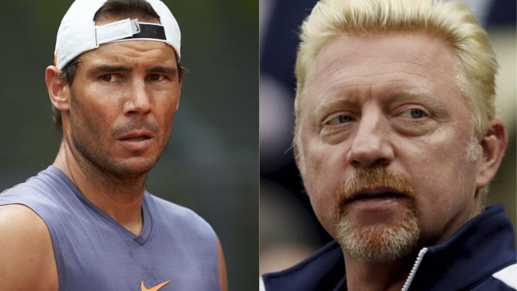 Rafael Nadal and Boris Becker