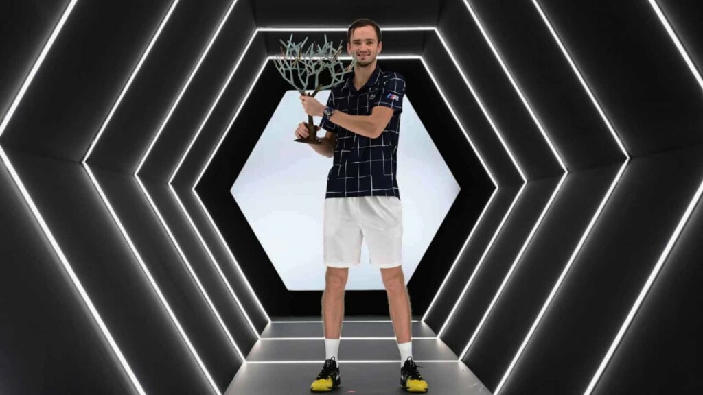 The defending champion at Paris Masters 2021: Daniil Medvedev