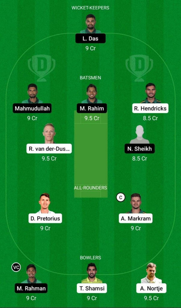 SA vs BAN Dream11