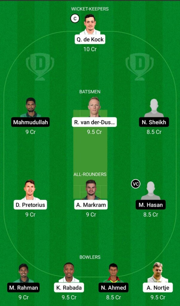 SA vs BAN Dream11