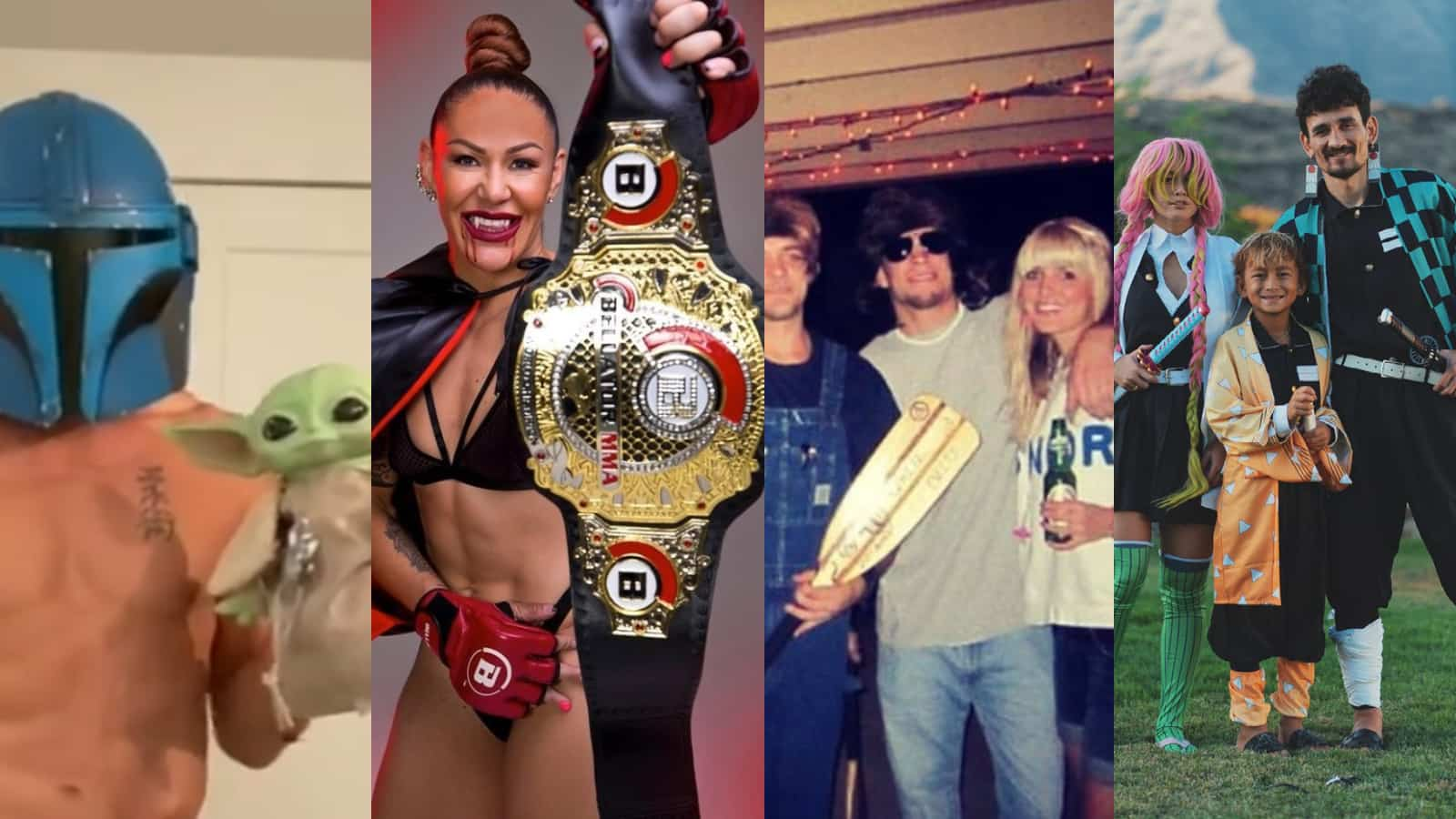 Nate Diaz, Max Holloway, Georges St. Pierre, Cris Cyborg and other UFC stars flaunt their amazing Halloween costumes