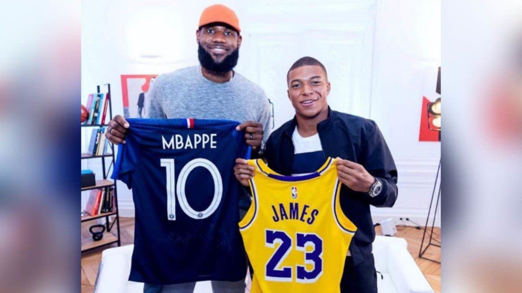 Lebron James and Kylian Mbappe