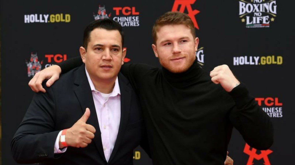 Eddy Reynoso and Canelo Alvarez