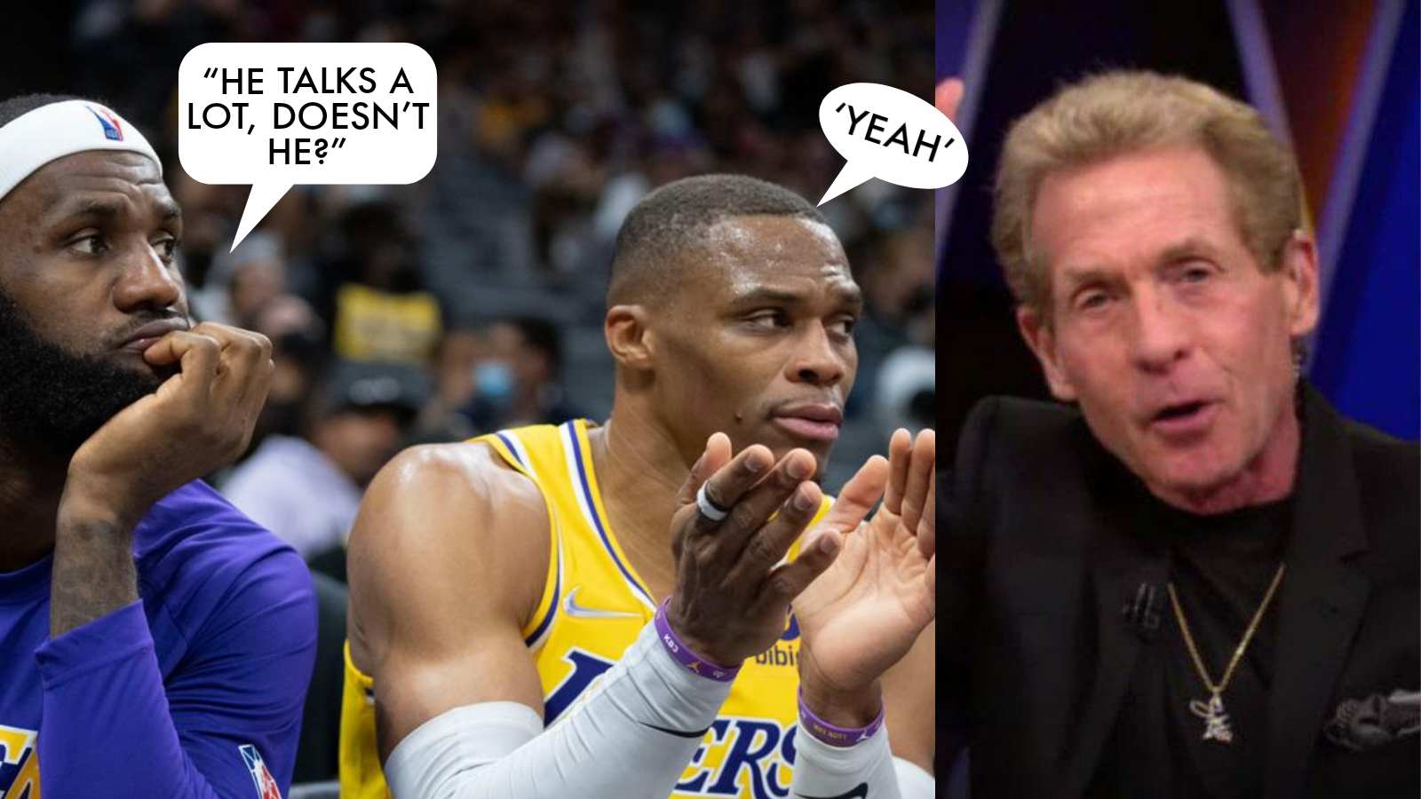 “Congrats, YOU barely beat the Rockets”- Skip Bayless takes another Jab at LeBron James and Russell Westbrook after Lakers vs Rockets