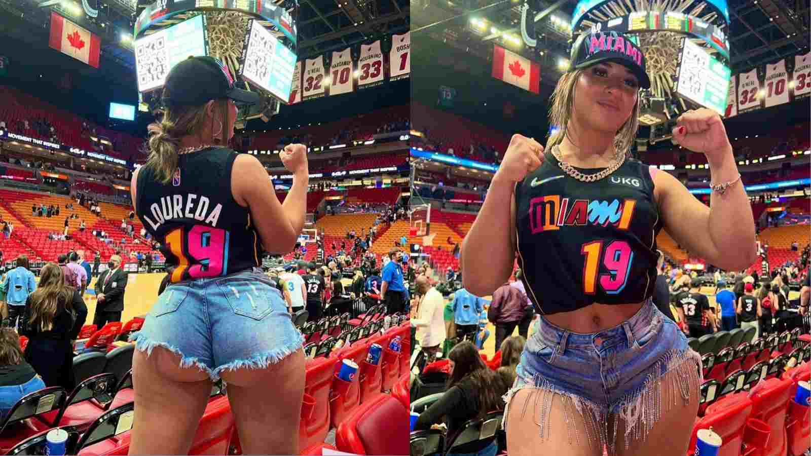 “Miss MMA adding HEAT in Miami”: Brown’s WR Donovan Peoples’ girlfriend Valerie Loureda sets the temperature high in Miami vs Magic game