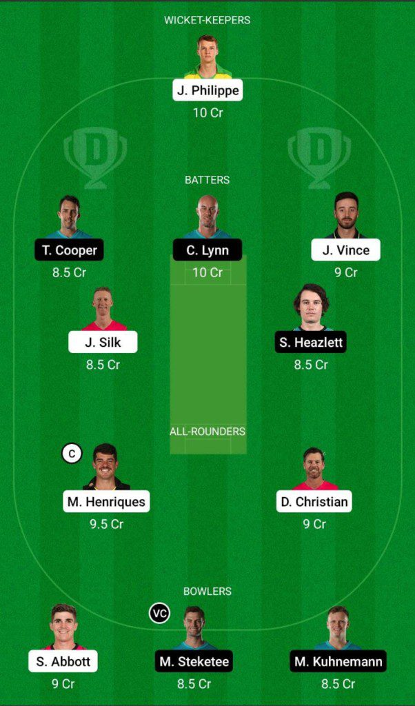 SIX vs HEA Dream11