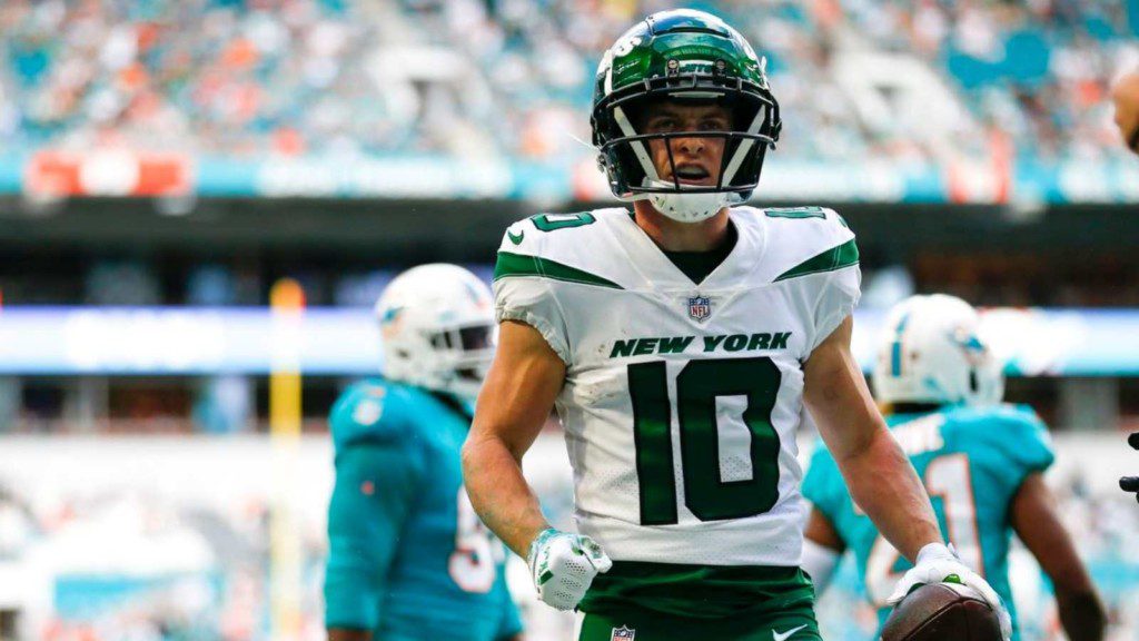 Braxton Berrios in action for the New York Jets