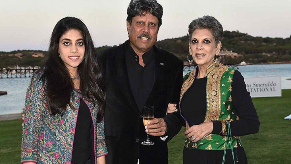 Kapil Dev and his wife Romi Bhatia