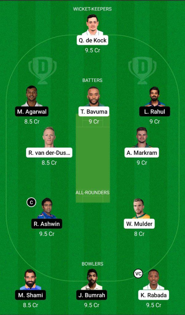 SA vs IND Dream11