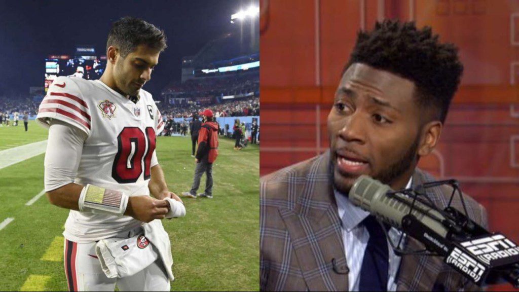 Jimmy Garoppolo and Ryan Clark