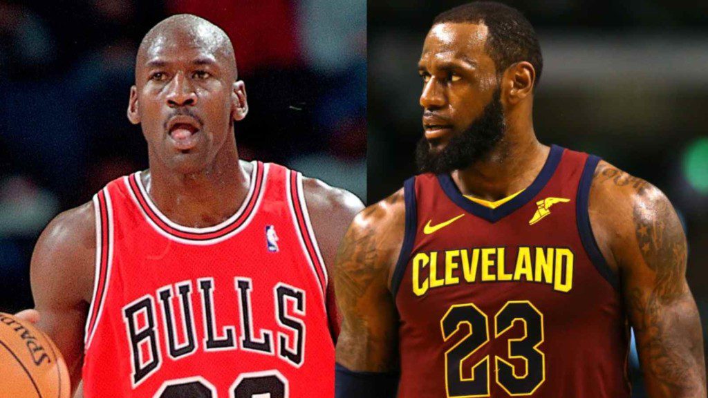 Michael Jordan and Lebron James