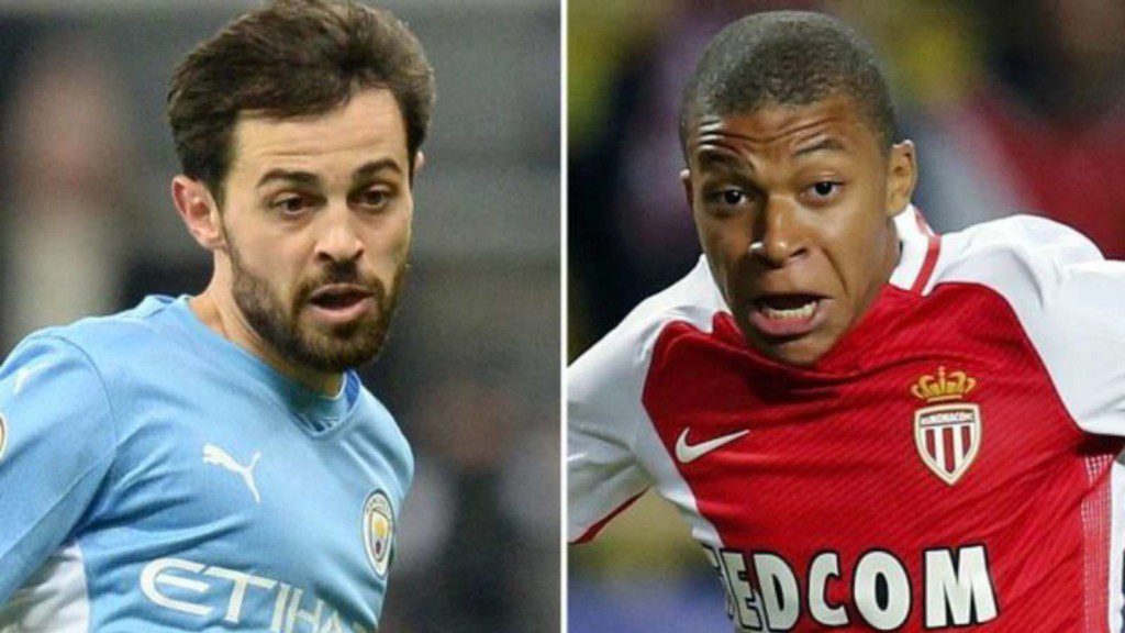 Bernardo Silva and Kylian Mbappe