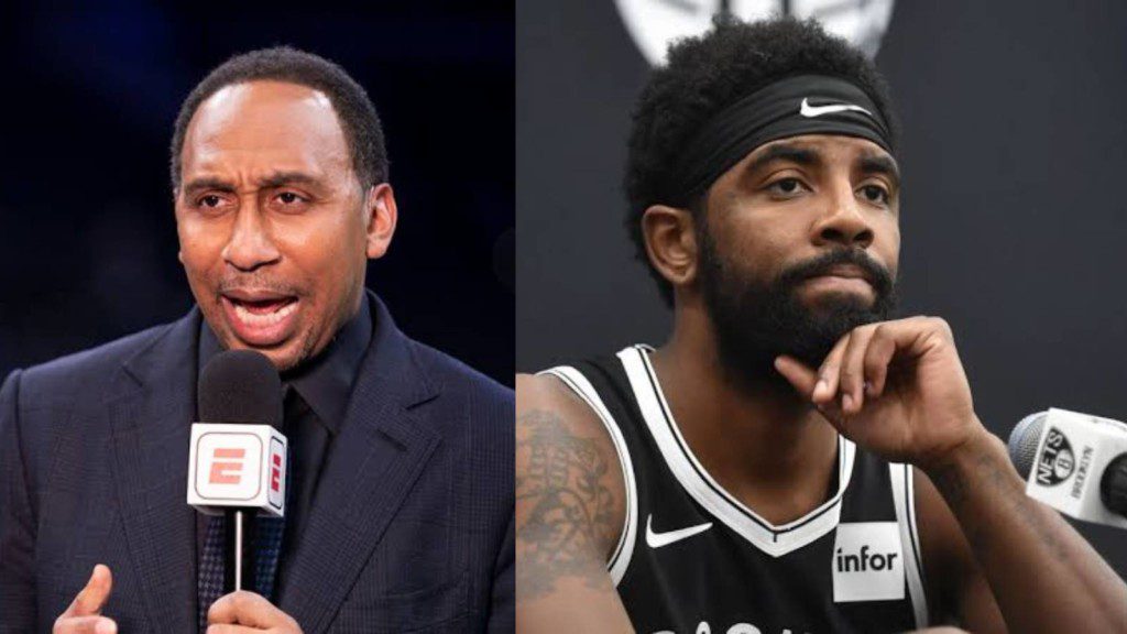 Stephen A. Smith and Kyrie Irving