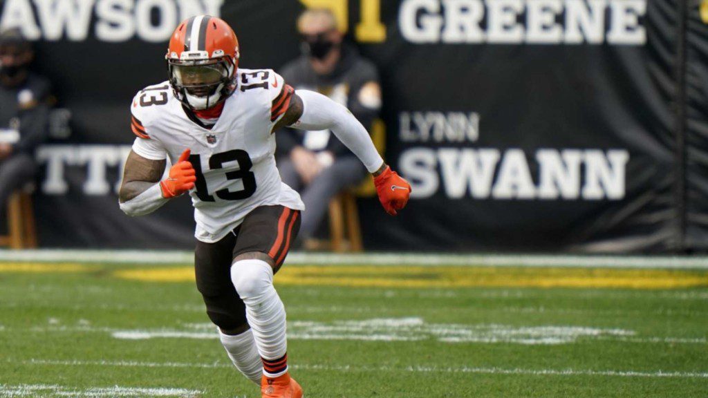 Beckham Jr in action for his previous side Cleveland Browns