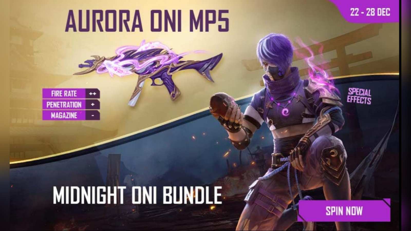 How to get the Midnight Oni Bundle in Free Fire?