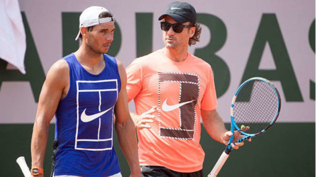 Rafael Nadal an Carlos Moya