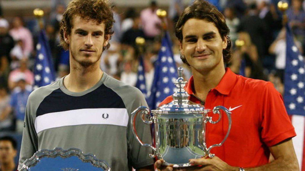 Andy Murray and Roger Federer