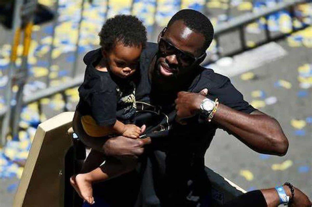 Draymond Green Jr with dad