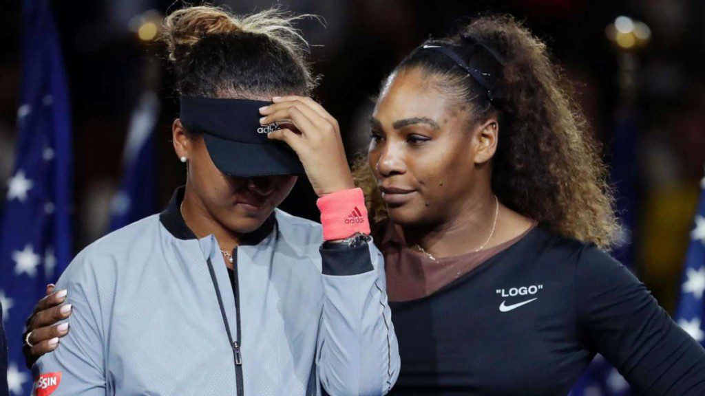 Naomi Osaka and Serena Williams