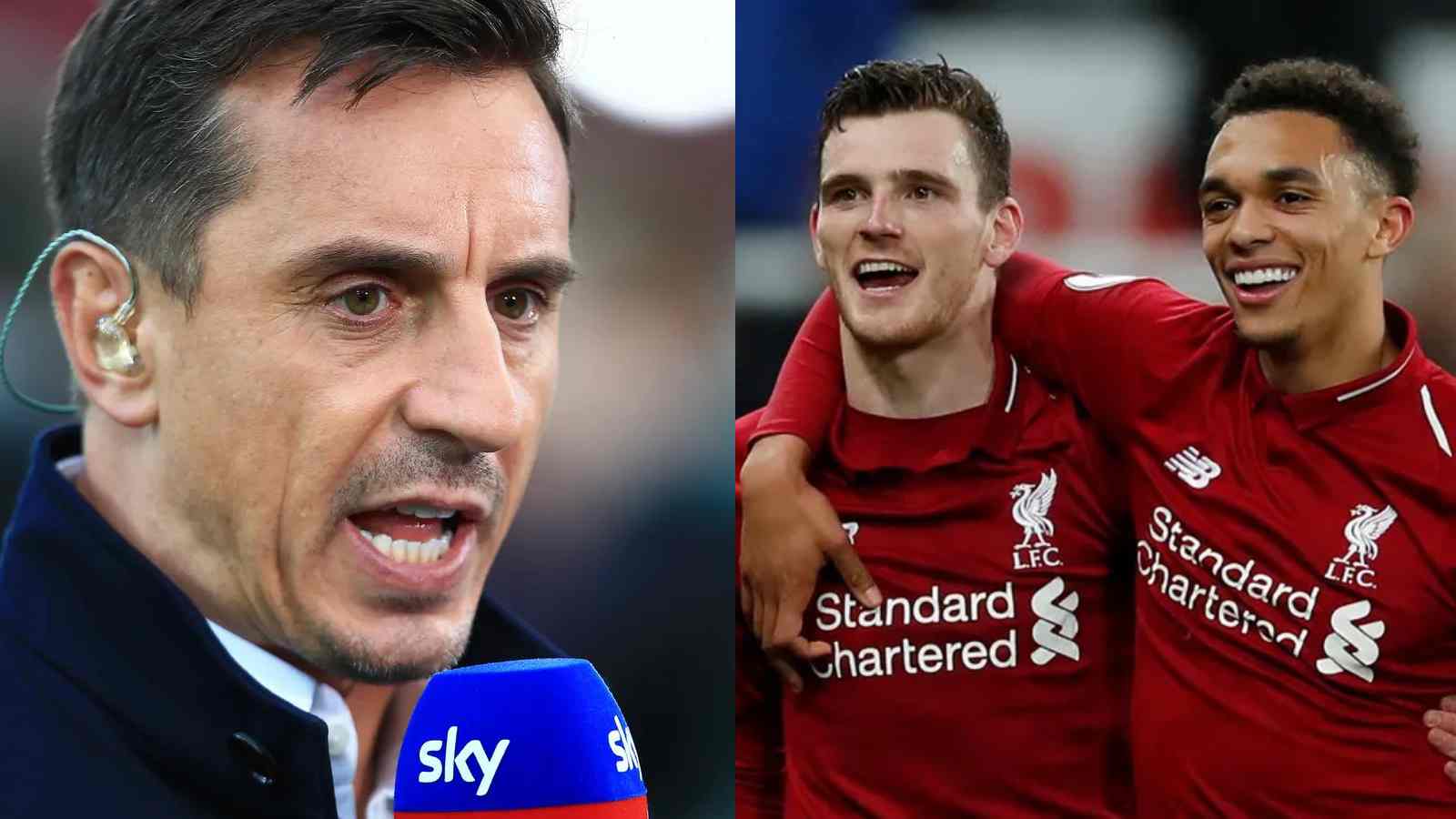 “They transformed full-back play”- Gary Neville hails Andrew Robertson and Alexander-Arnold as the best full-back pairing in the league