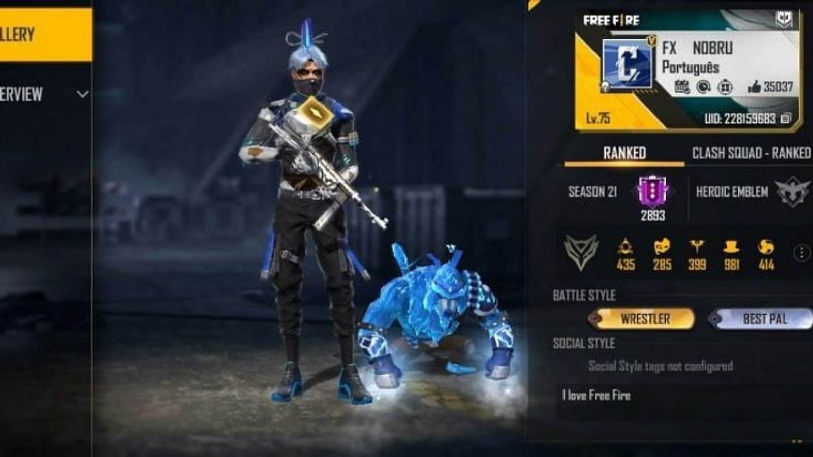 Nobru Free Fire ID, Stats, K/D Ratio, Monthly Income, YouTube Channel And More For December 2021