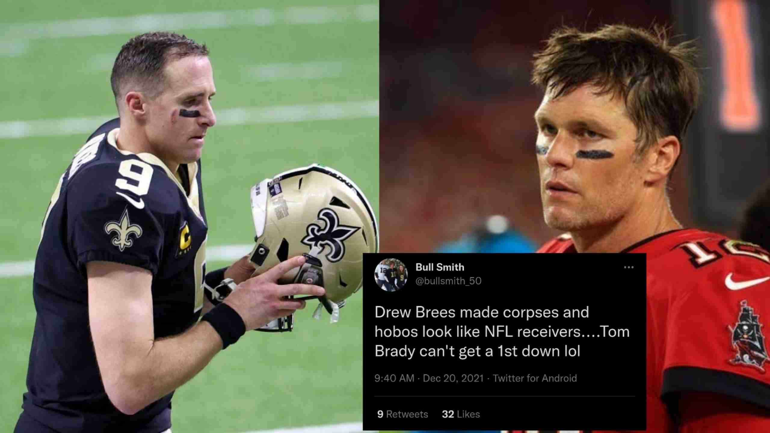 “Drew Brees NFL record is safe” Twitter reacts as Tom Brady gets shut out for first time in 15 years