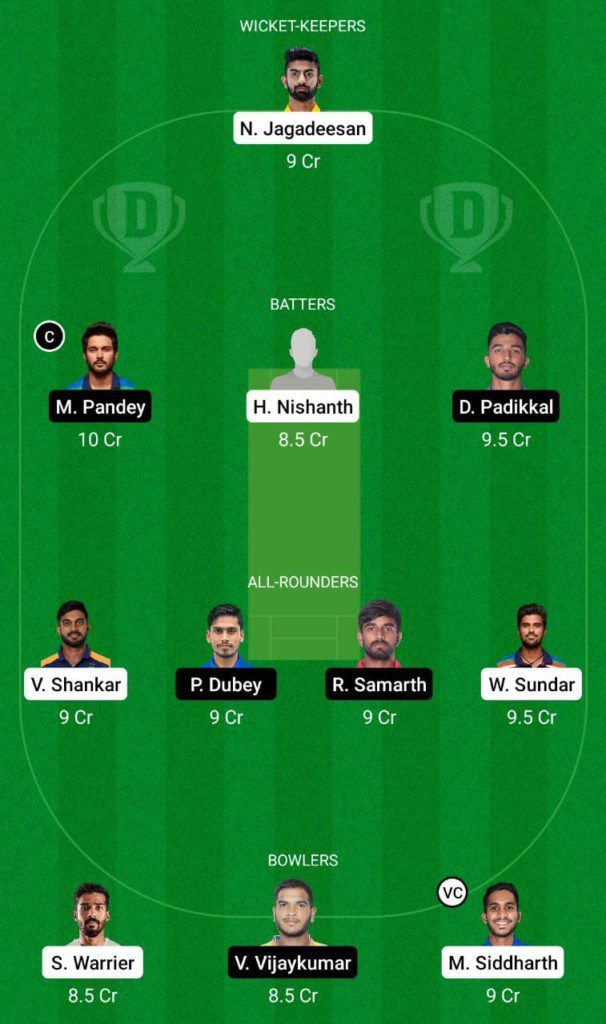 TN vs KAR Dream11