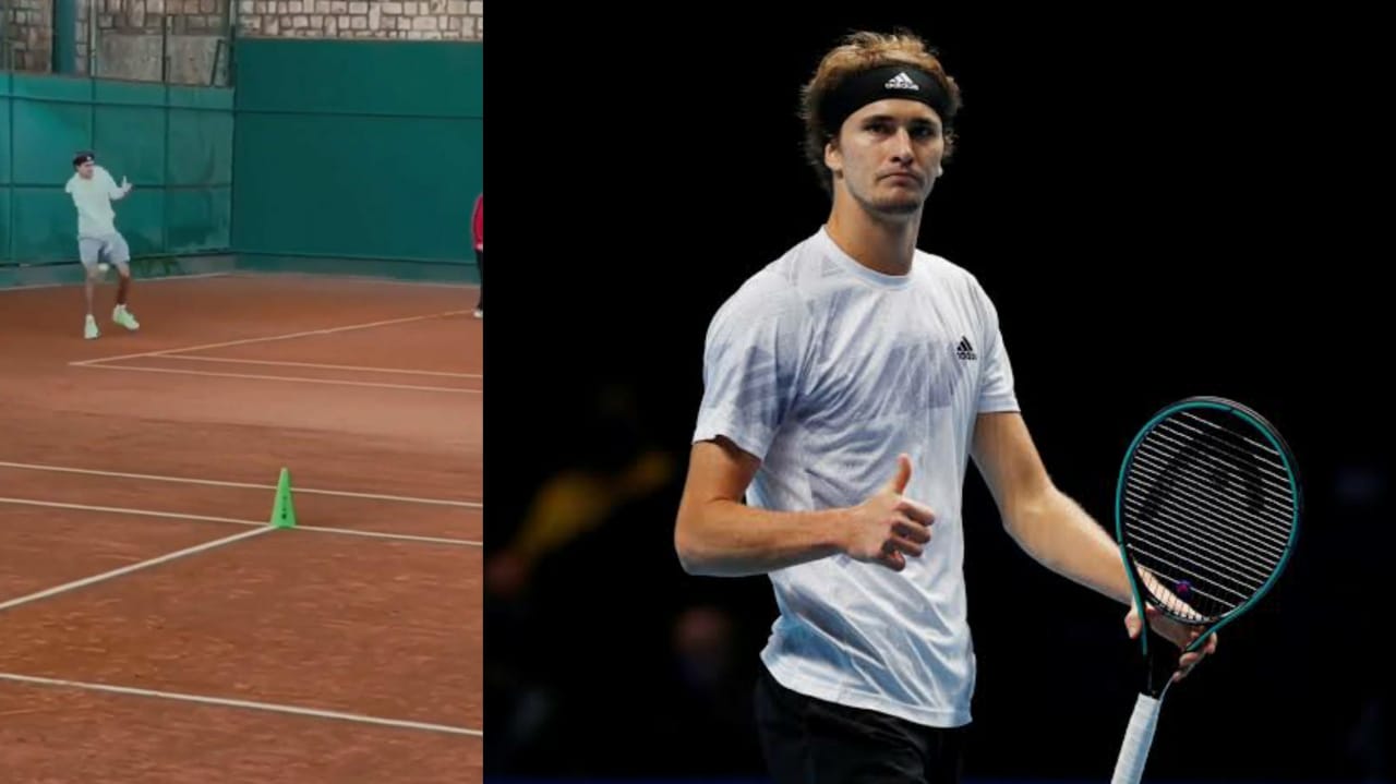 WATCH: Alexander Zverev practicing ahead of 2022 Season