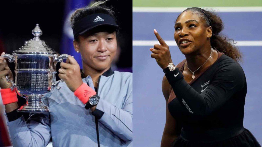 Naomi Osaka and Serena Williams