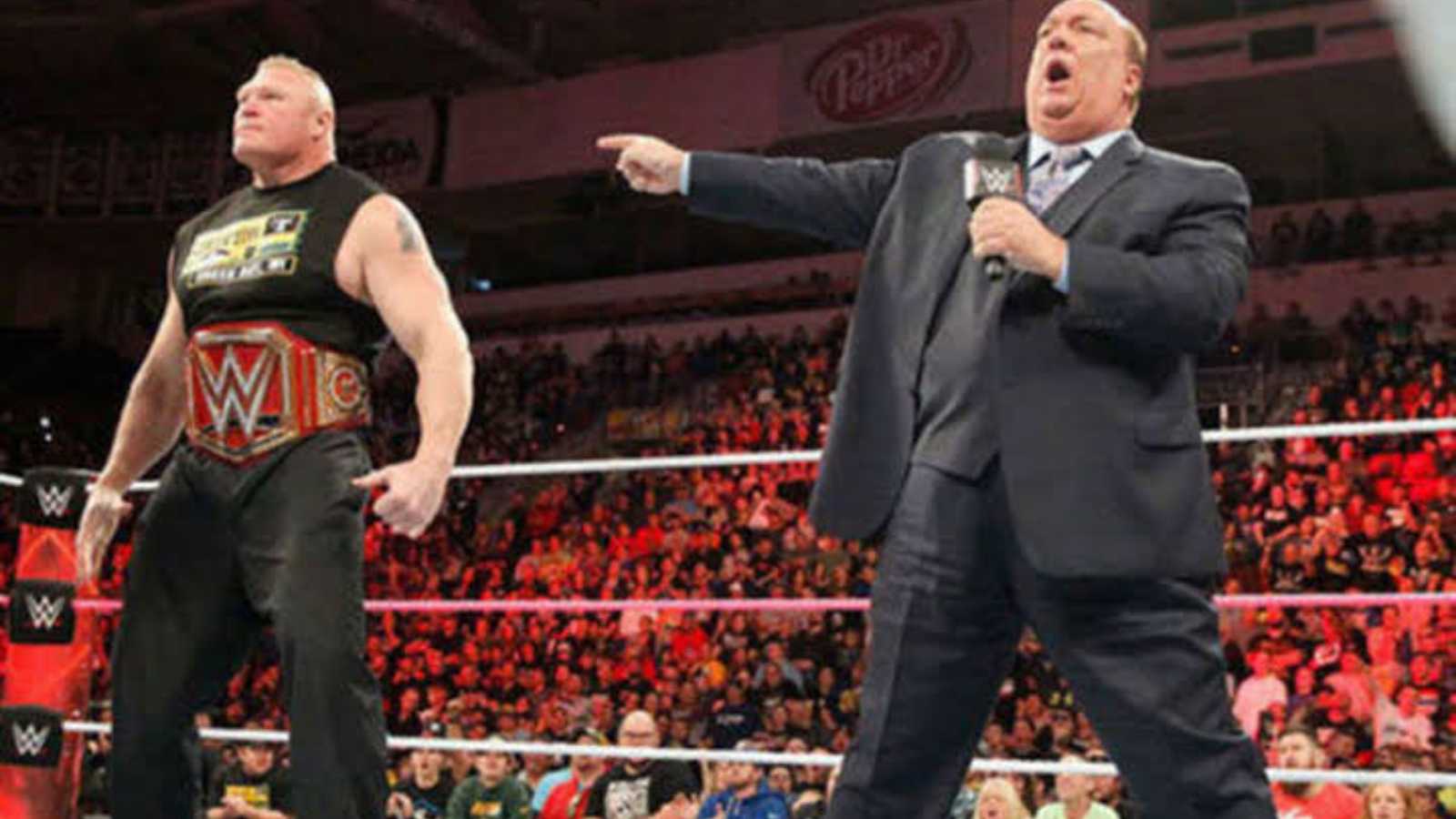 Why did Paul Heyman leave Brock Lesnar?