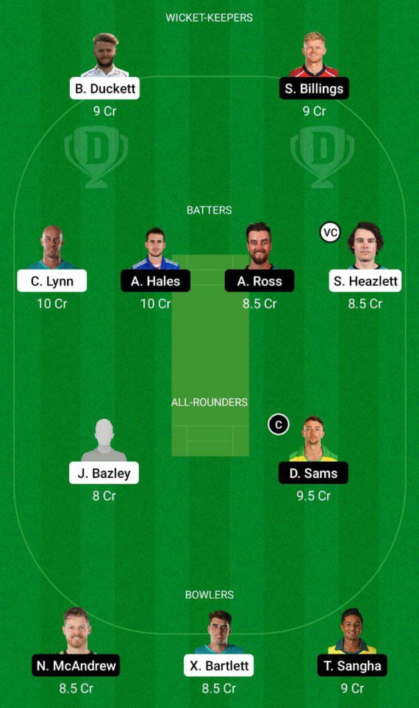 HEA vs THU Dream11