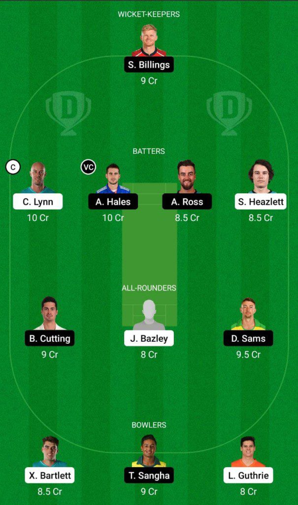 HEA vs THU Dream11