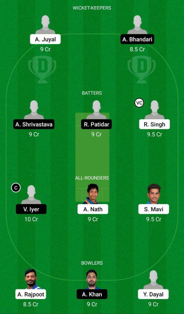 UP vs MP Dream11